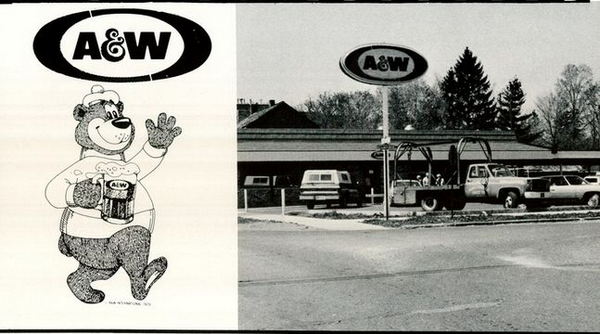 A&W Restaurant - East Tawas - 200 W Bay St - Old Yearbook Ad (newer photo)
